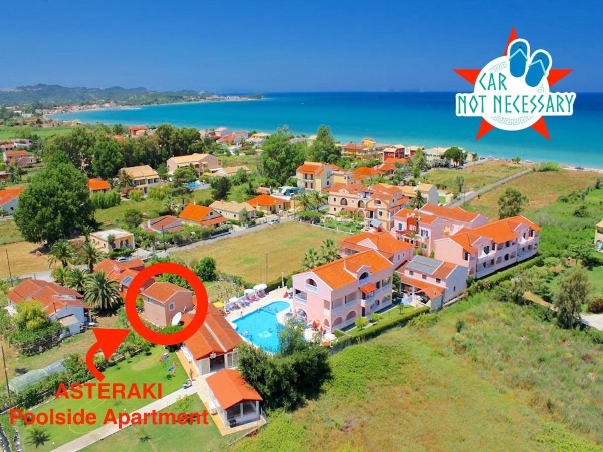 Asteraki Poolside Apartment By Dadovillas Acharavi (Corfu) Exterior foto